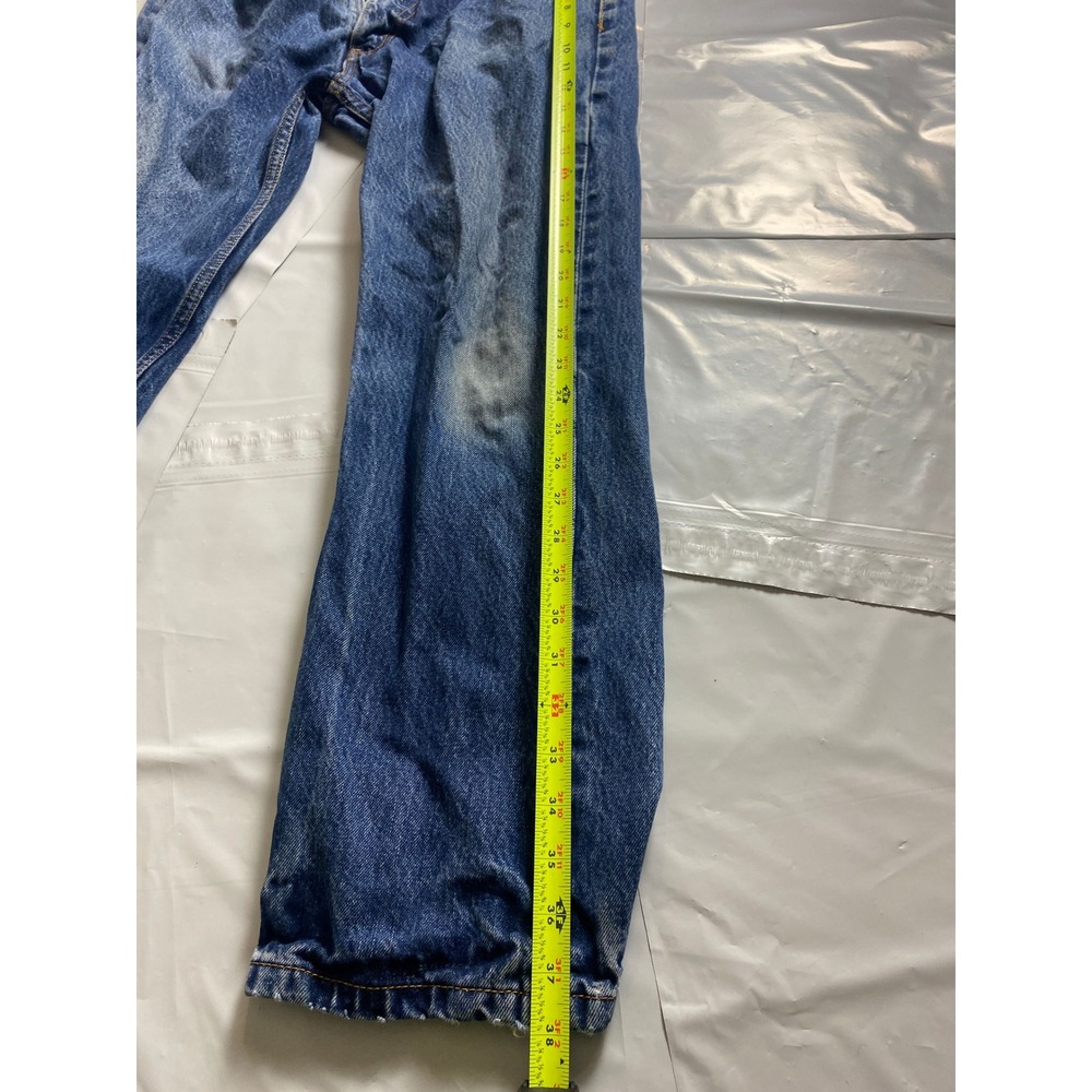 Levi's Jeans Mens 32x30 Blue Straight Leg Denim Classic‎ Faded Wash - Picture 5 of 12